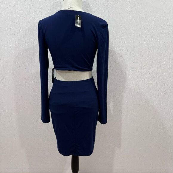 Express party  dress blue size small petite - Picture 6 of 9